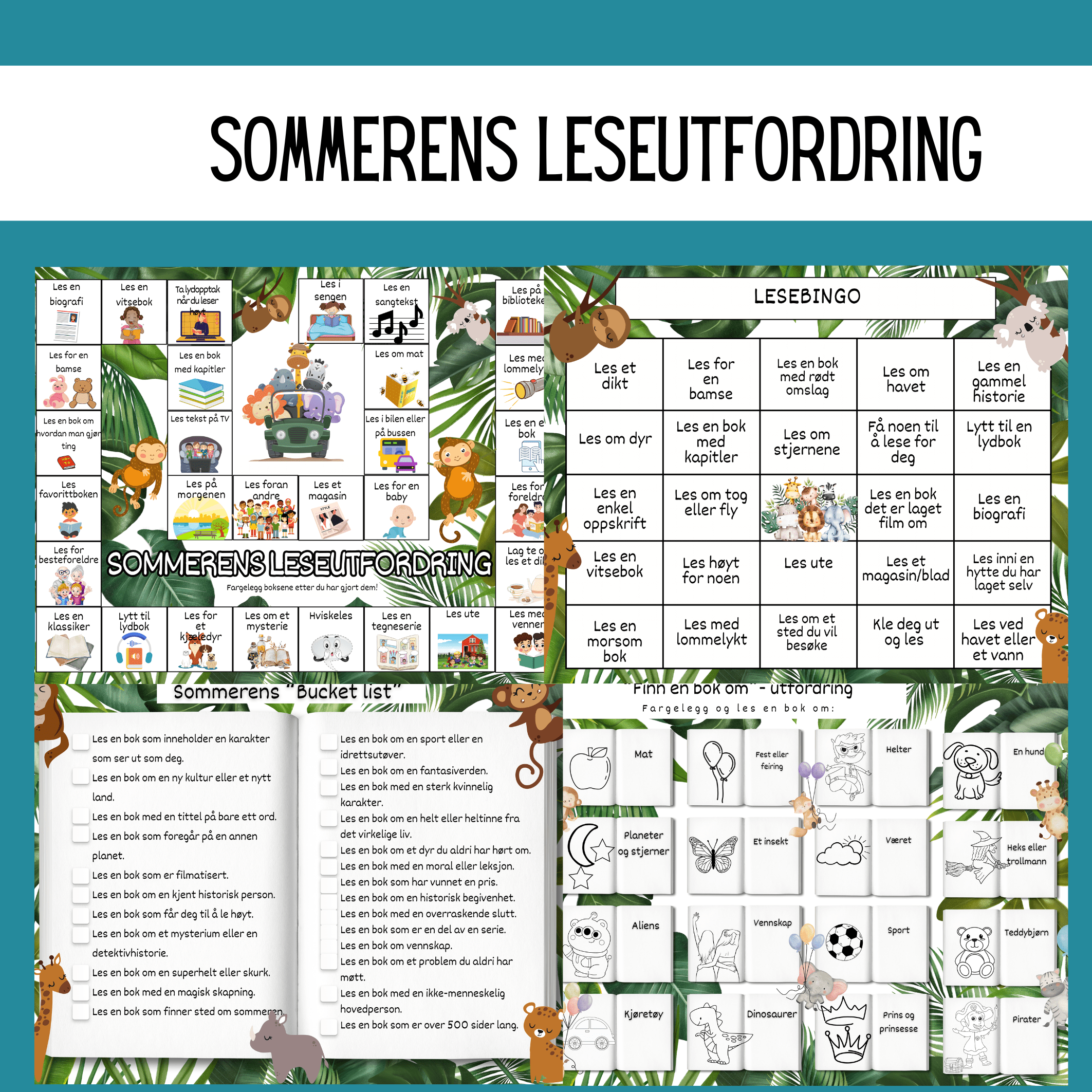 Sommerens leseutfordring- 2 design - Bilde 3