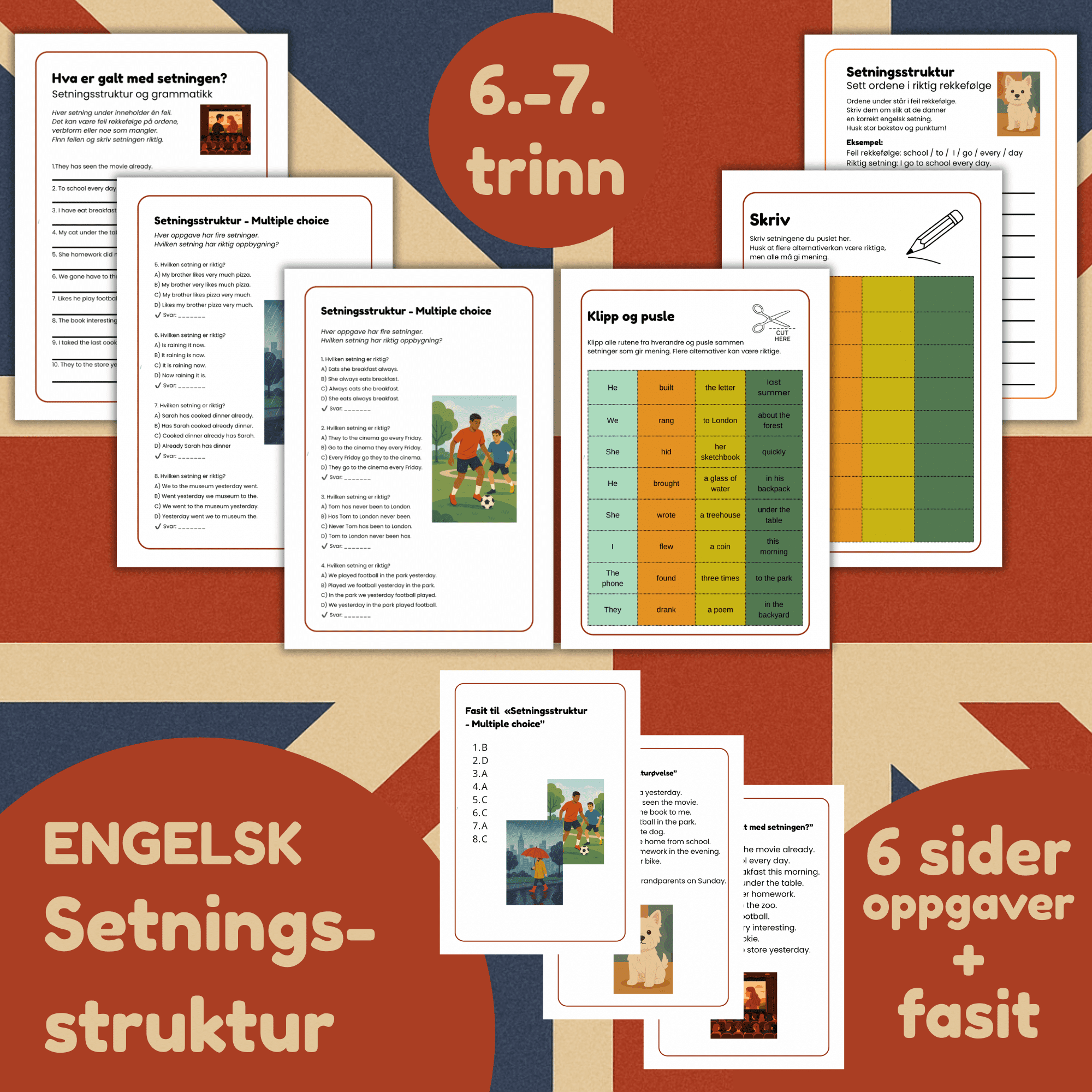 Setningsstruktur - Engelsk 6.-7. trinn
