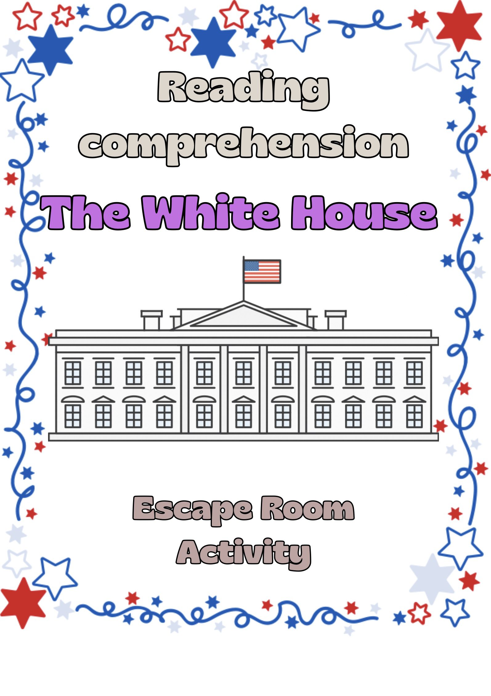 The White House reading comprehension - Escape room