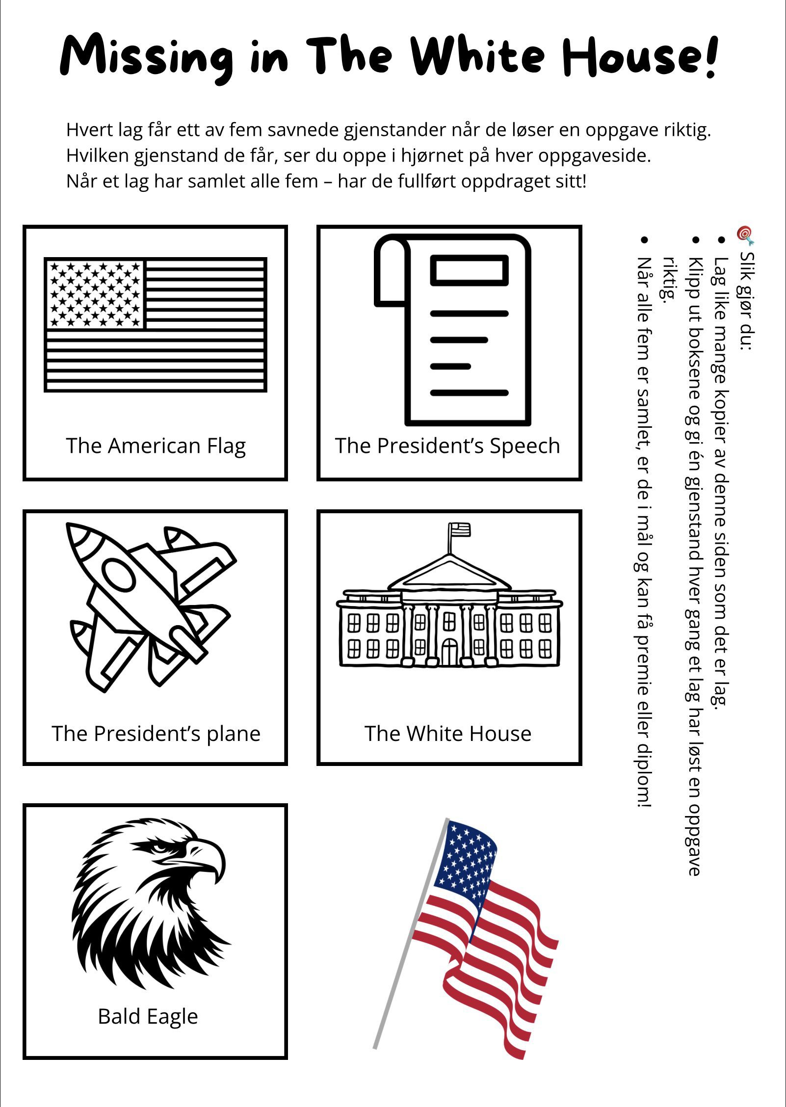 The White House reading comprehension - Escape room - Bilde 2
