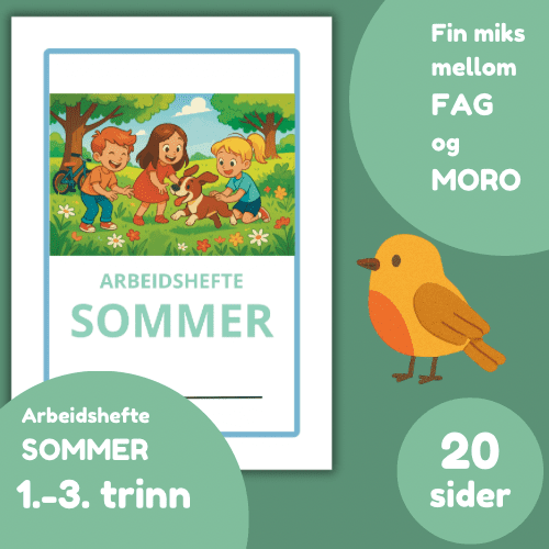 Arbeidshefte -SOMMER-, 1.-3. trinn - 20 sider