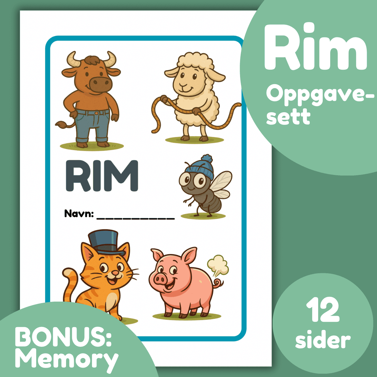 RIM og silhuetter - oppgavesett