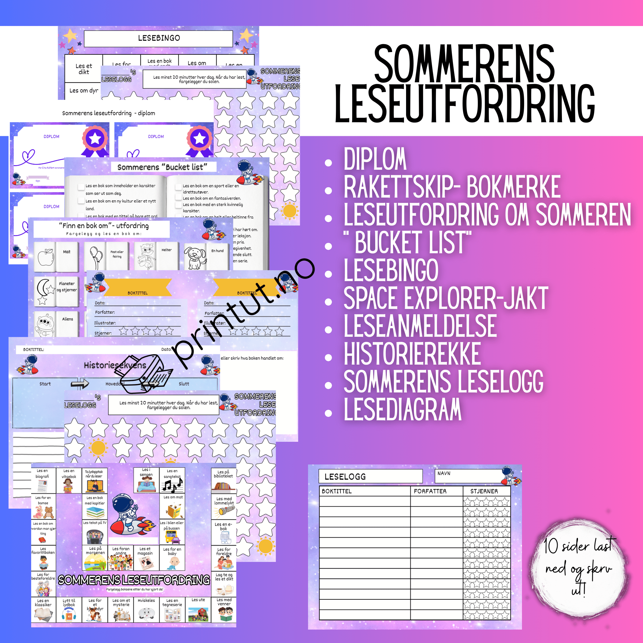 Sommerens leseutfordring- 2 design - Bilde 6