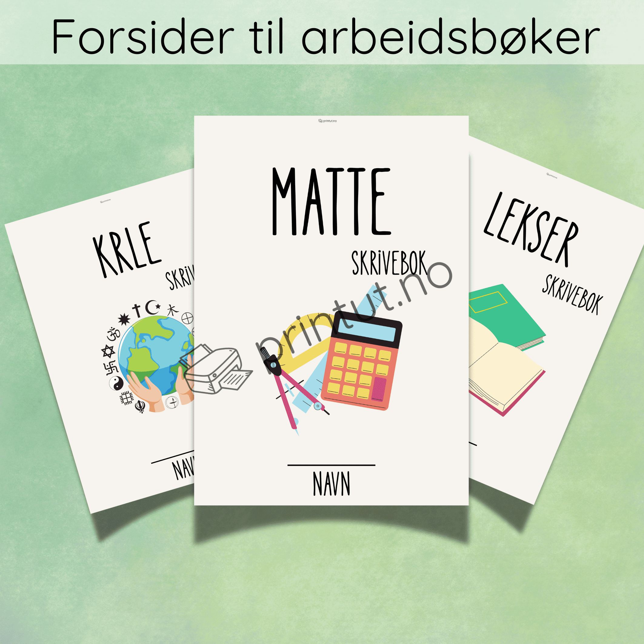 Forsider til arbeidsbøker - Bilde 2