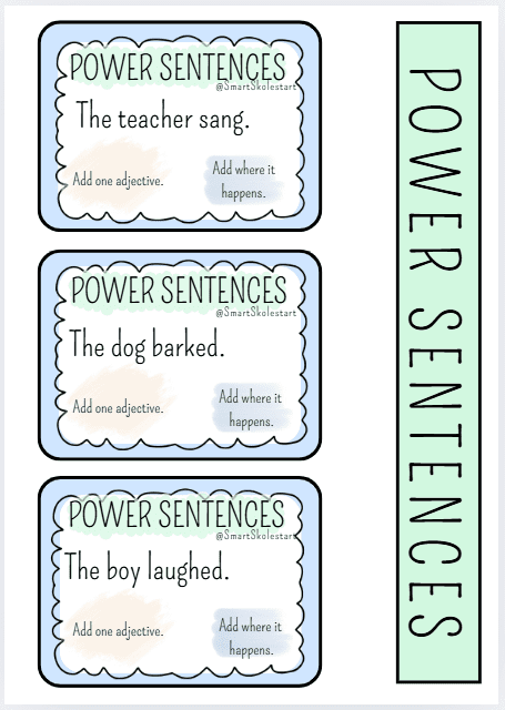 POWER SENTENCES! Engelsk skriveoppgave - Bilde 2