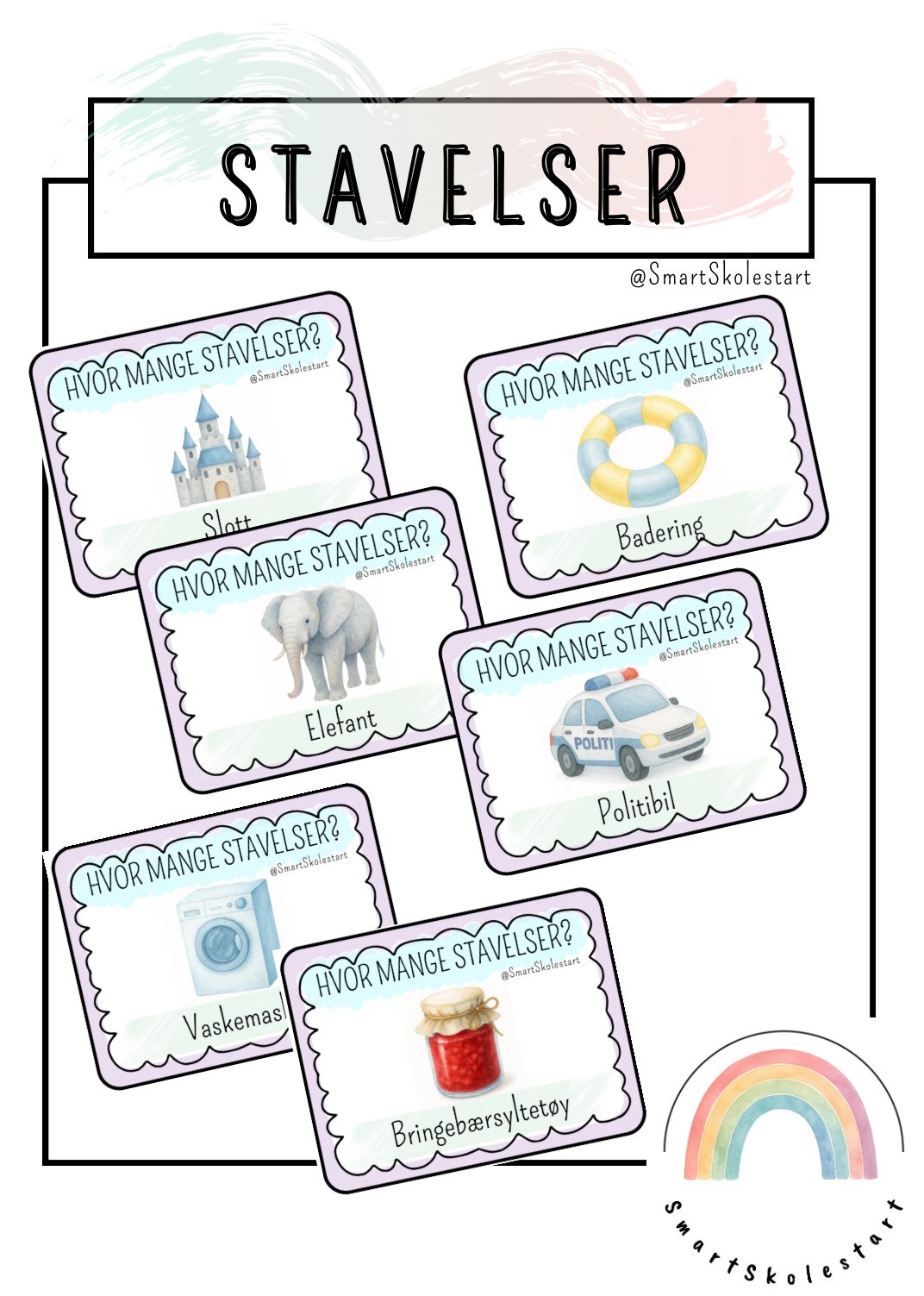 SPRÅKLEK: Hvor mange stavelser?