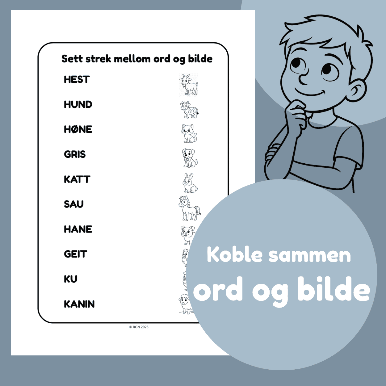 Dyrene på gården - FARGELEGGINGSHEFTE - BARNEHAGE OG SKOLE - Bilde 4