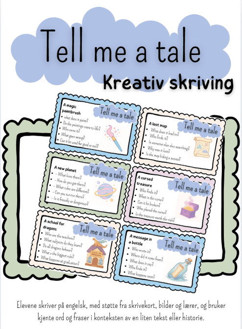 TELL ME A TALE! Engelsk skrivekort