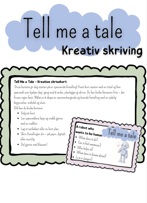TELL ME A TALE! Engelsk skrivekort - Bilde 3