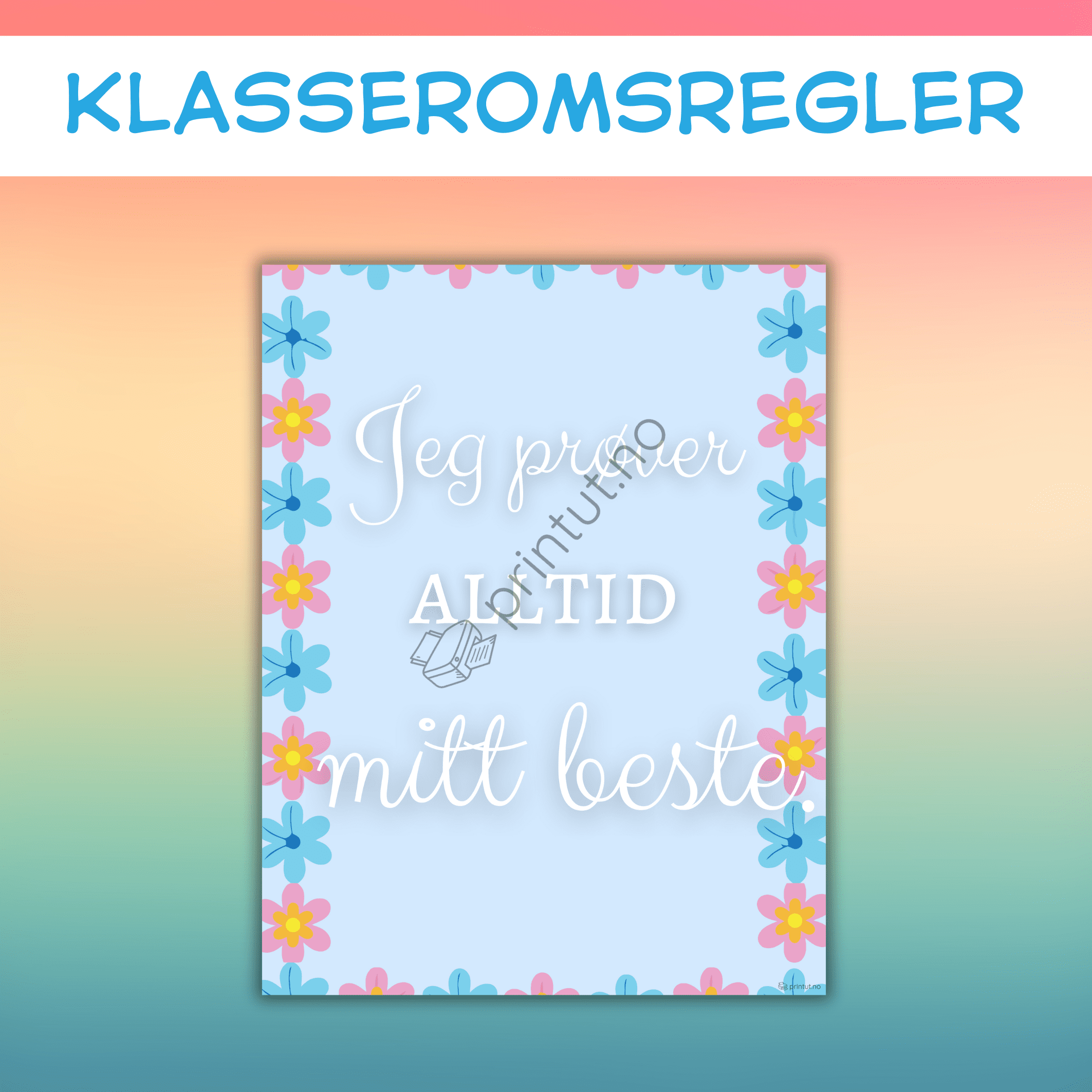klasseromsregler - Bilde 8