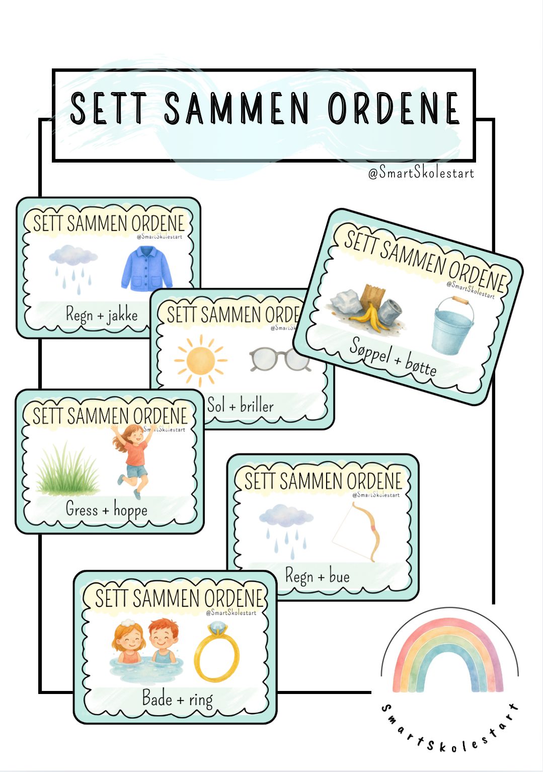 SPRÅKLEK- Sett sammen ordene