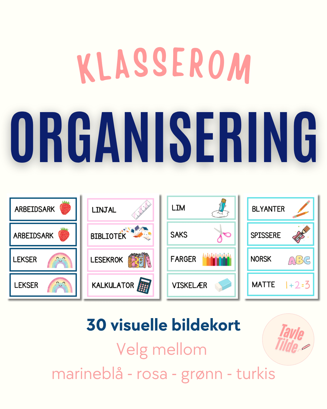 SAMLEPAKKE: Skolestart - klasserommet - Bilde 8