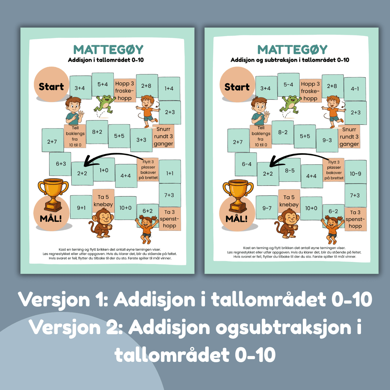 MATTEGØY - Brettspill med 4 nivåer - Bilde 2