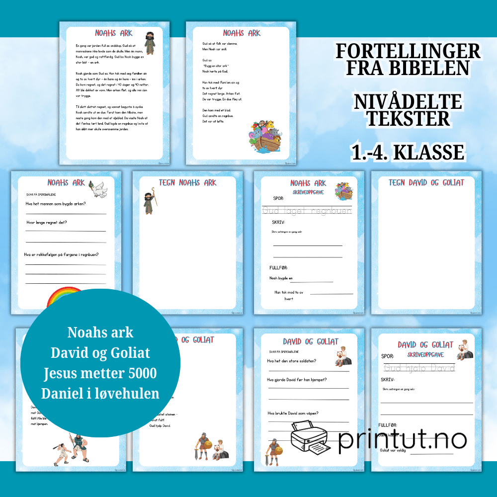 Bibelaktiviteter og Leseforståelse – 1.–4. trinn - Bilde 3