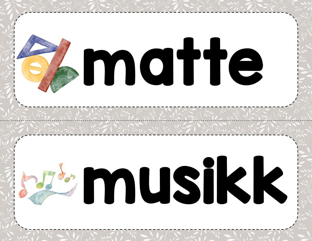 Dagsplan på norsk - grå - Bilde 6