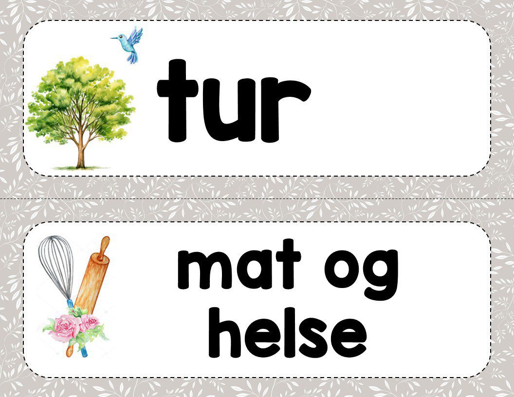 Dagsplan på norsk - grå - Bilde 9