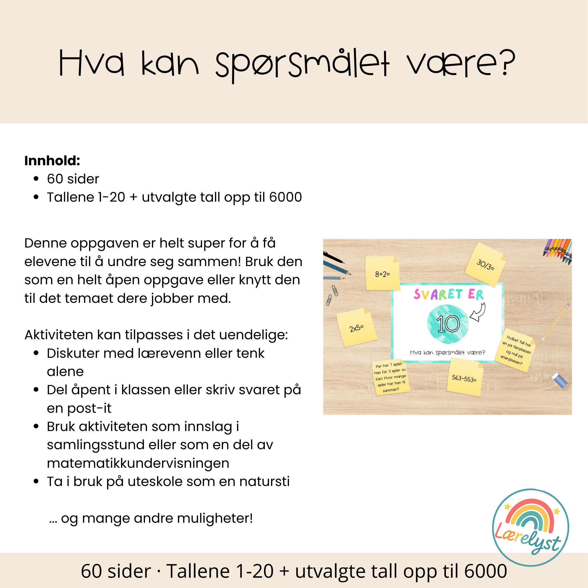 Hva kan spørsmålet være? - Bilde 2
