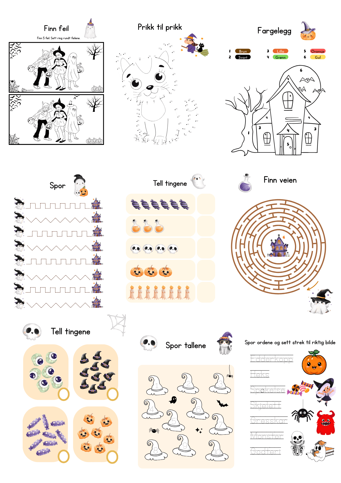 Halloweenhefte for dei minste - Bilde 3