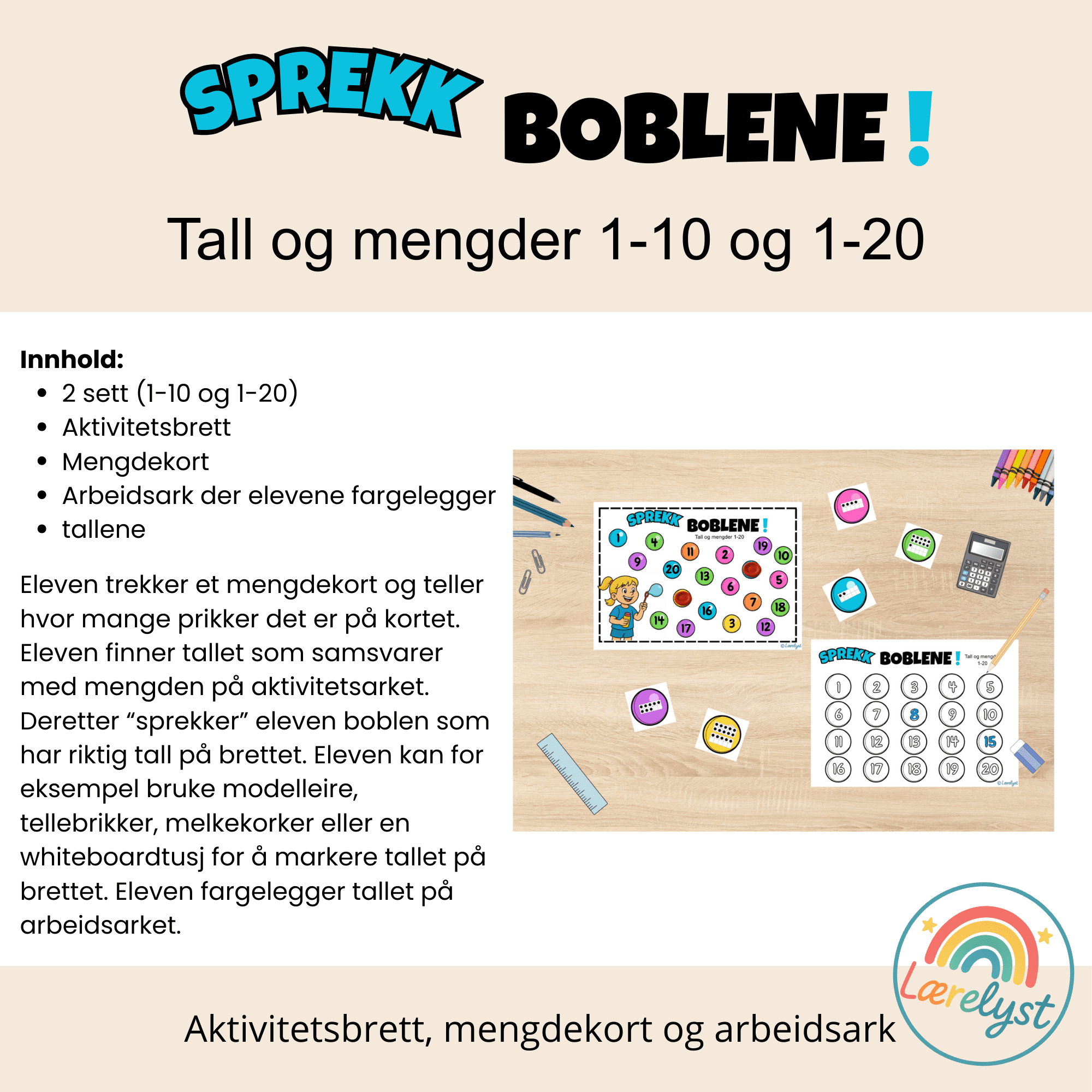 Sprekk boblene! Tall og mengder - Bilde 2