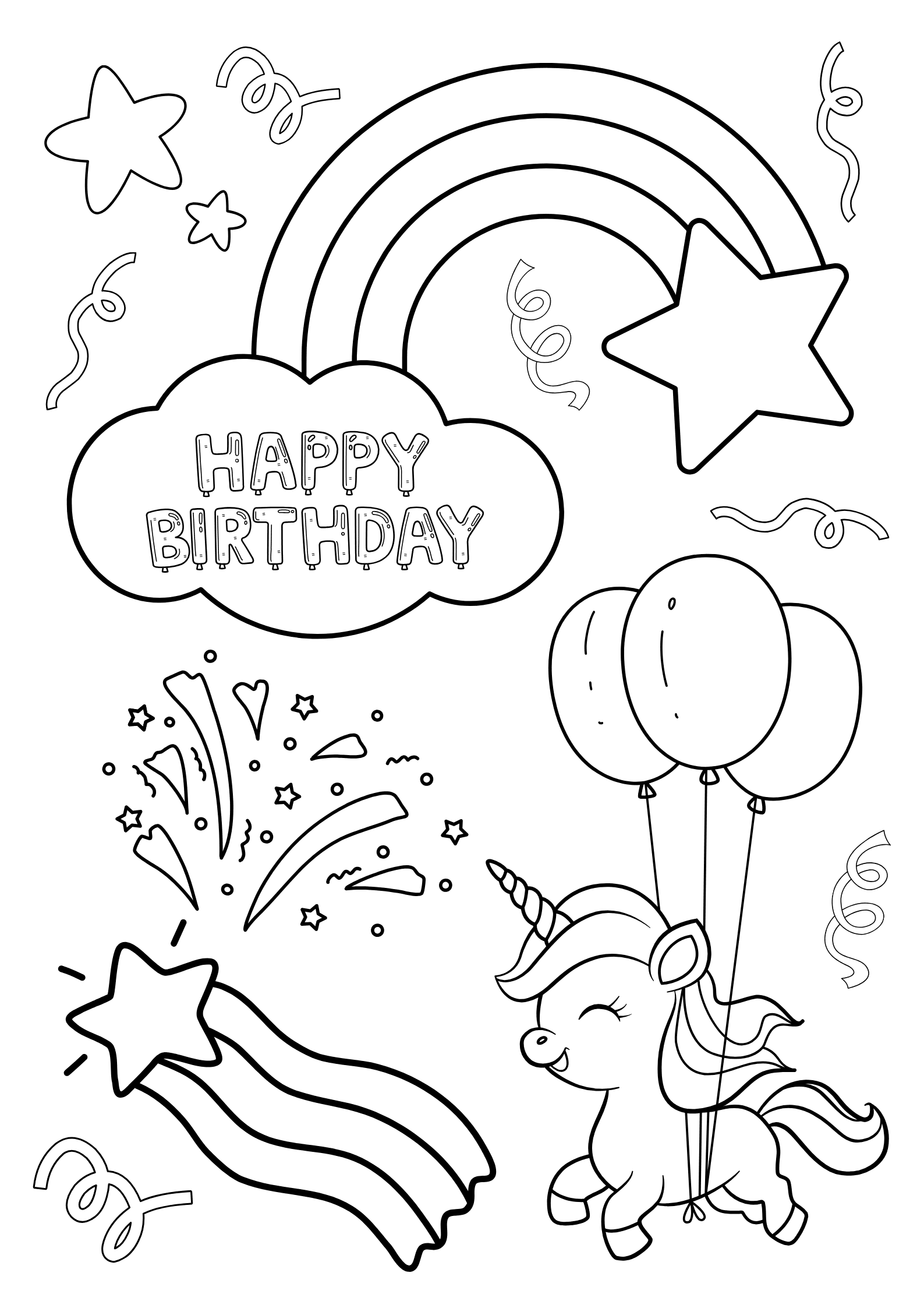HAPPY BIRTHDAY - Fargelegging - Bilde 4