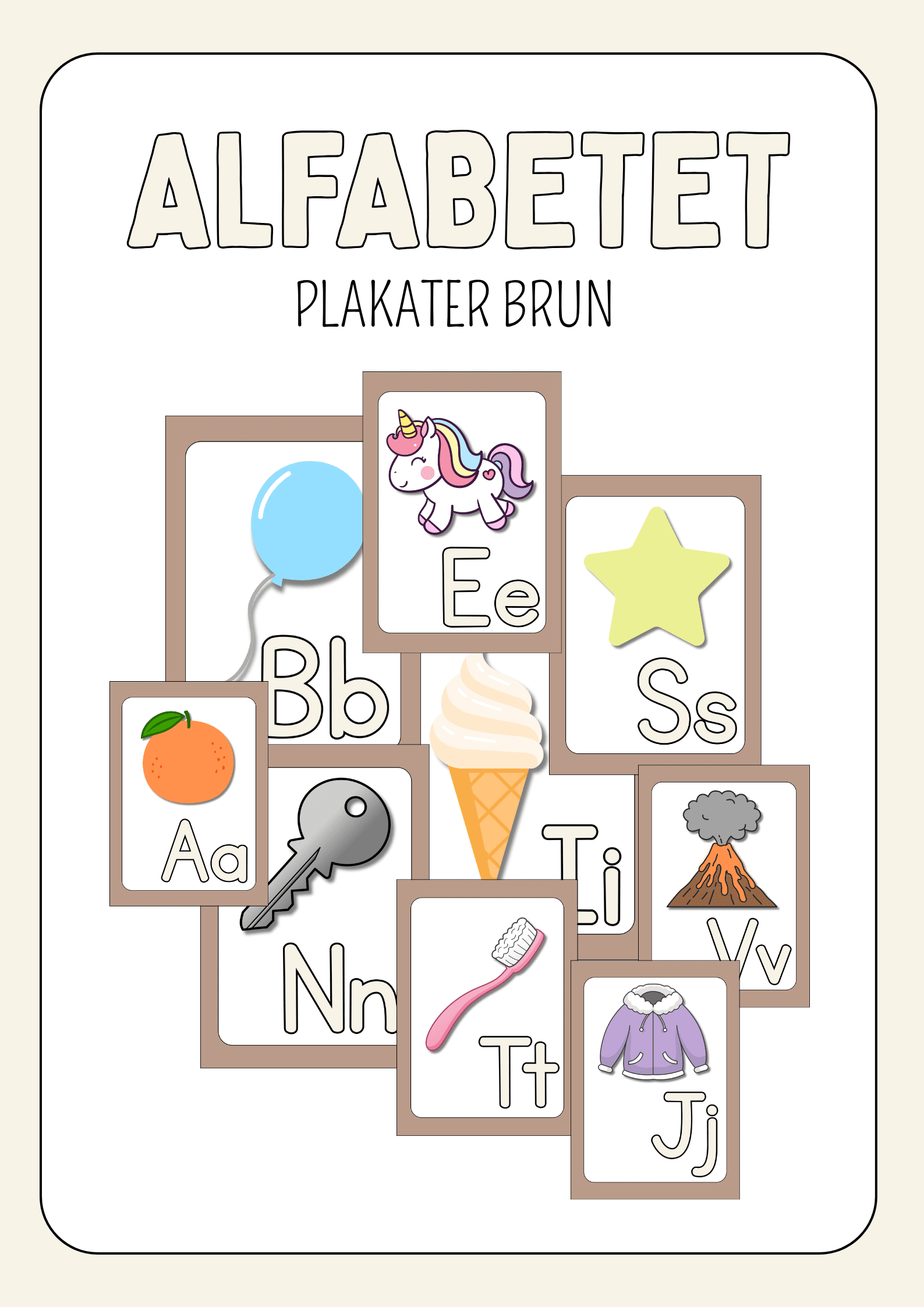 ALFABETET - Plakater og fargeleggingsark - Bilde 4