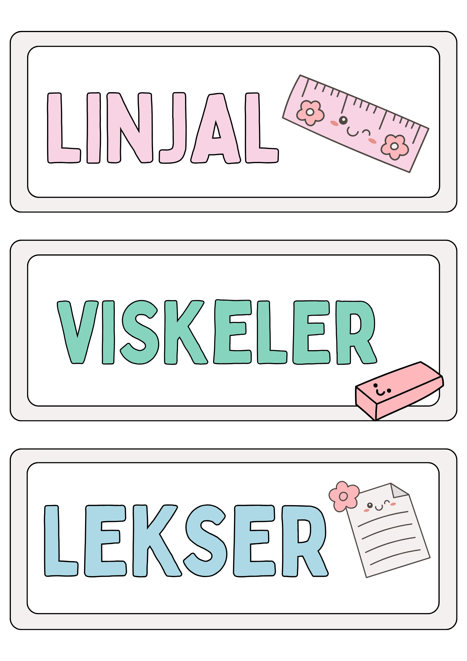 KLASSEROMSDEKOR - NYNORSK (BOLD FONT) - Bilde 17