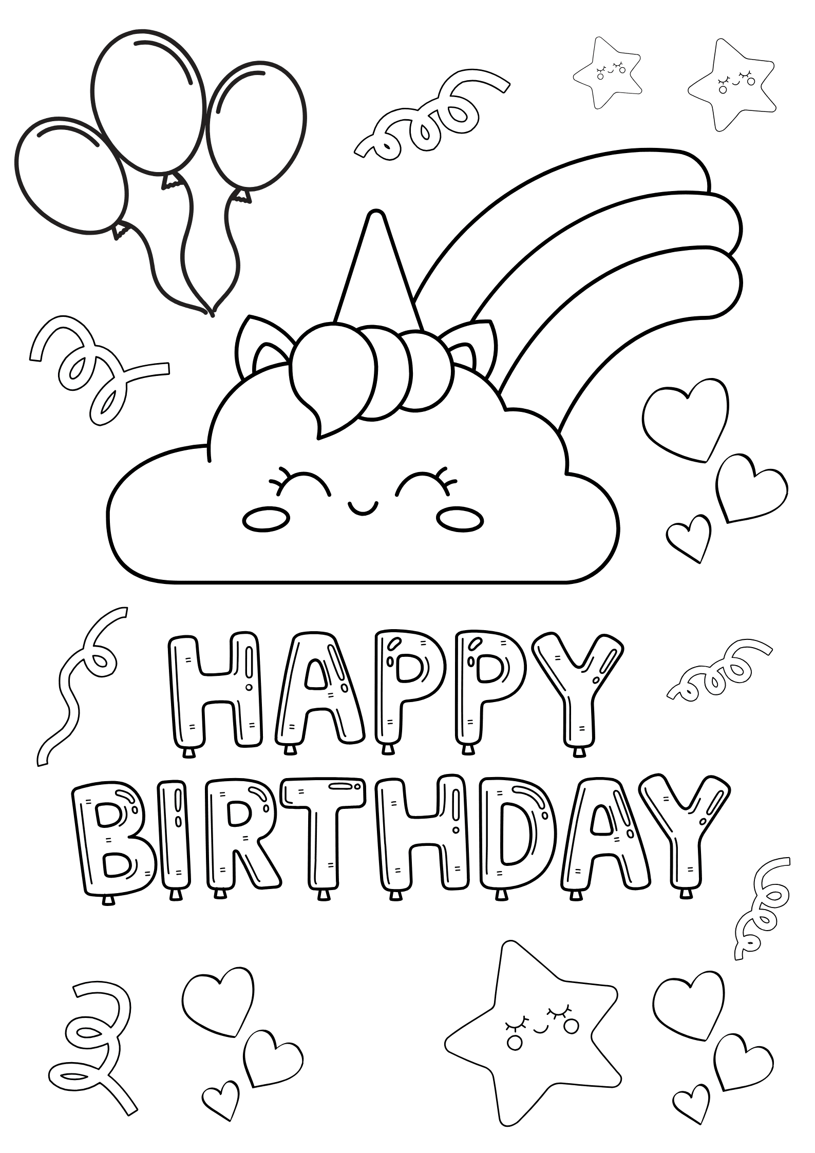 HAPPY BIRTHDAY - Fargelegging - Bilde 10