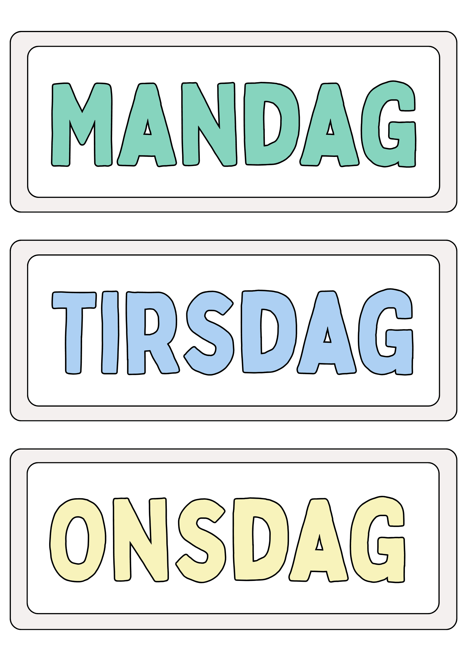 KLASSEROMSDEKOR - NYNORSK (BOLD FONT) - Bilde 12