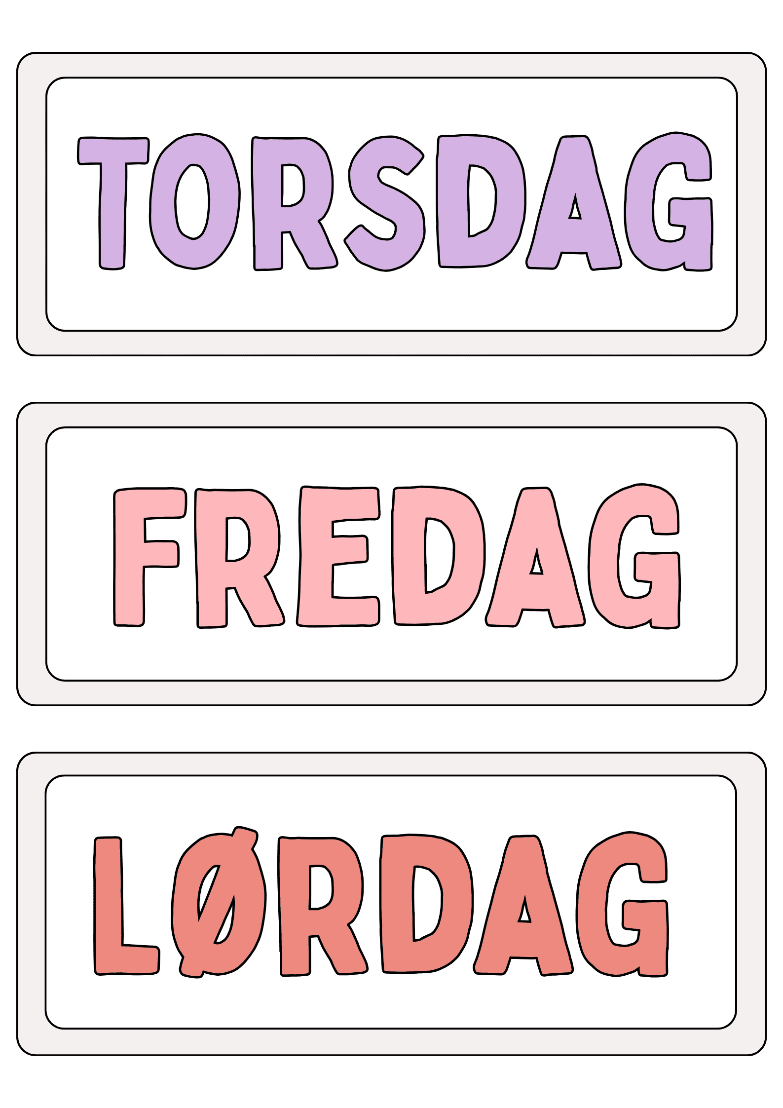 KLASSEROMSDEKOR - NYNORSK (BOLD FONT) - Bilde 11