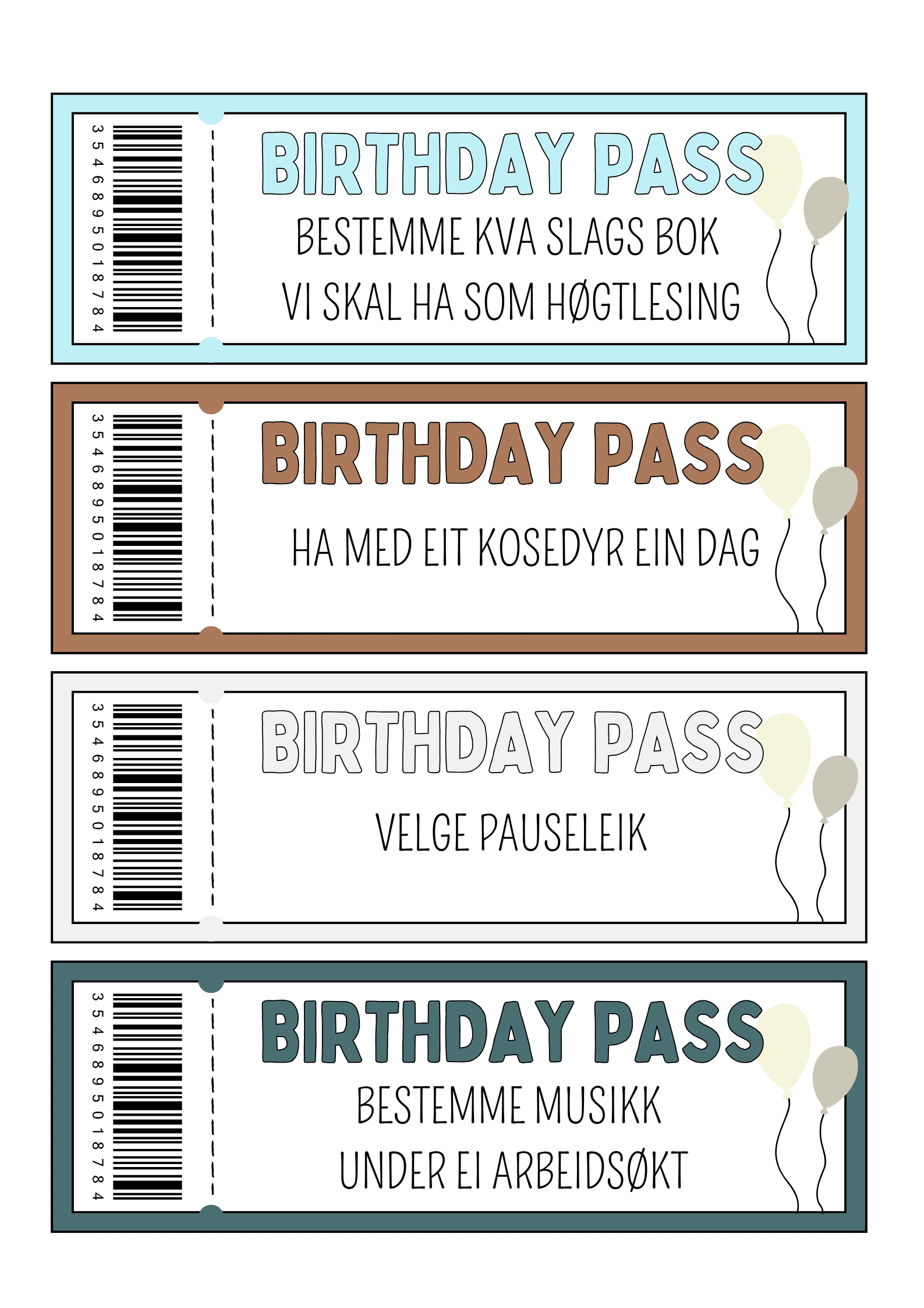 BIRTHDAY PASS - Bilde 5