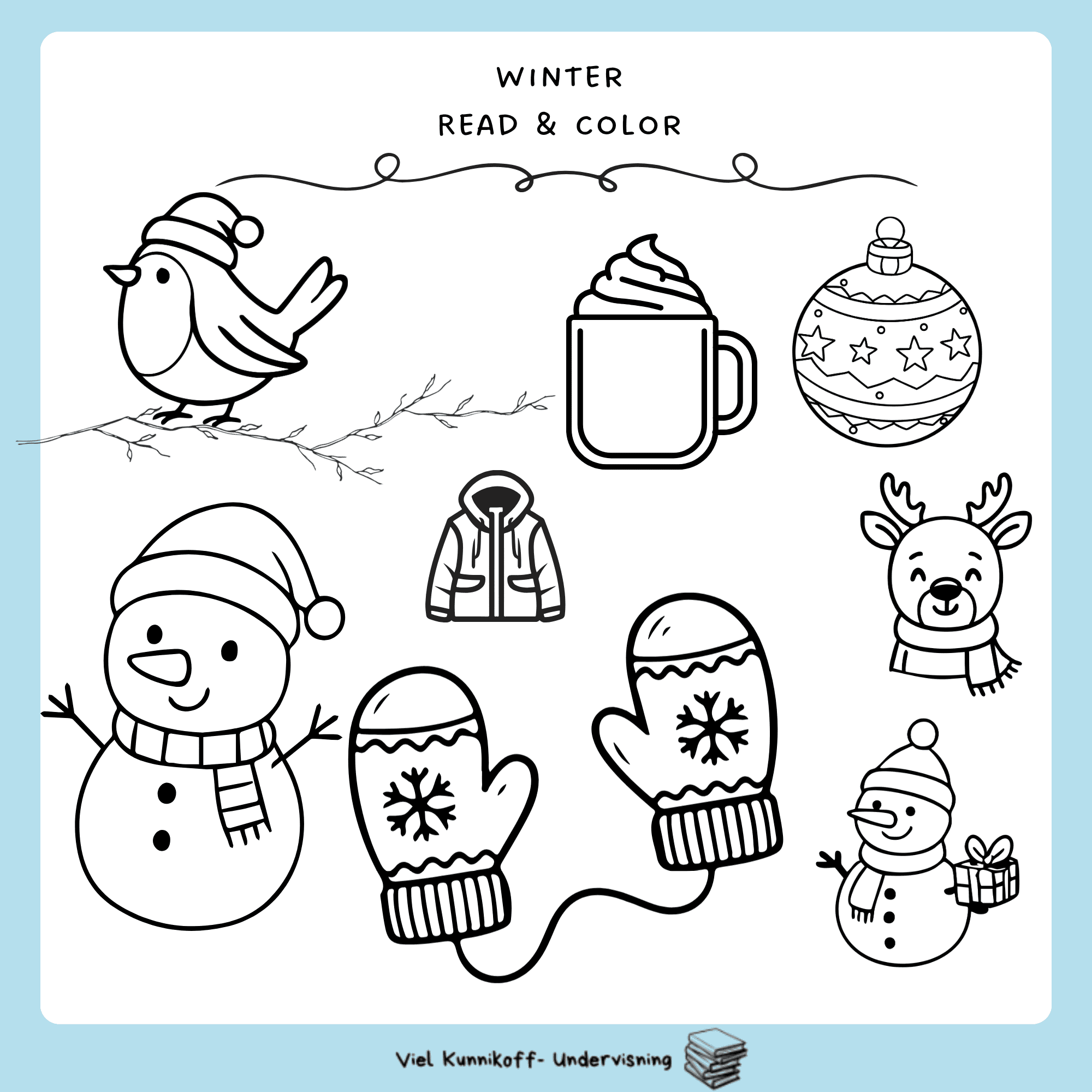 Read and color - winter - Bilde 2