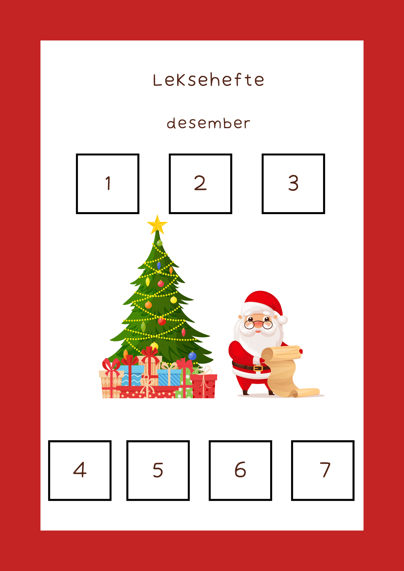 Leksehefte for desember