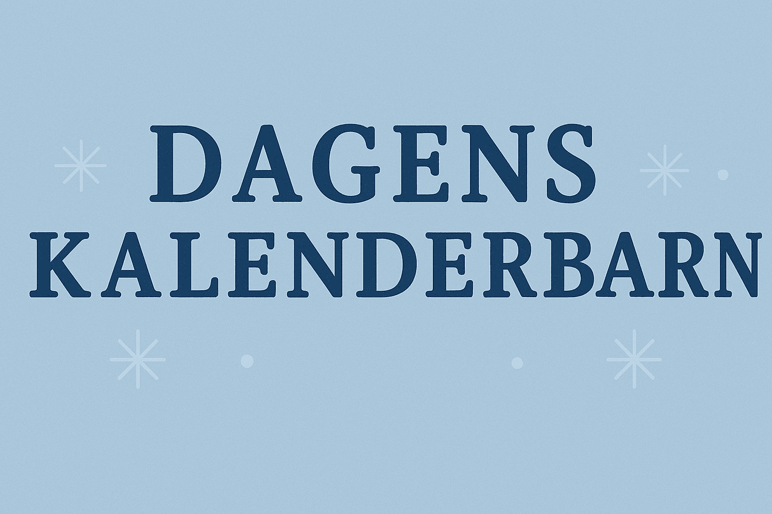 Adventskalender med gode ord