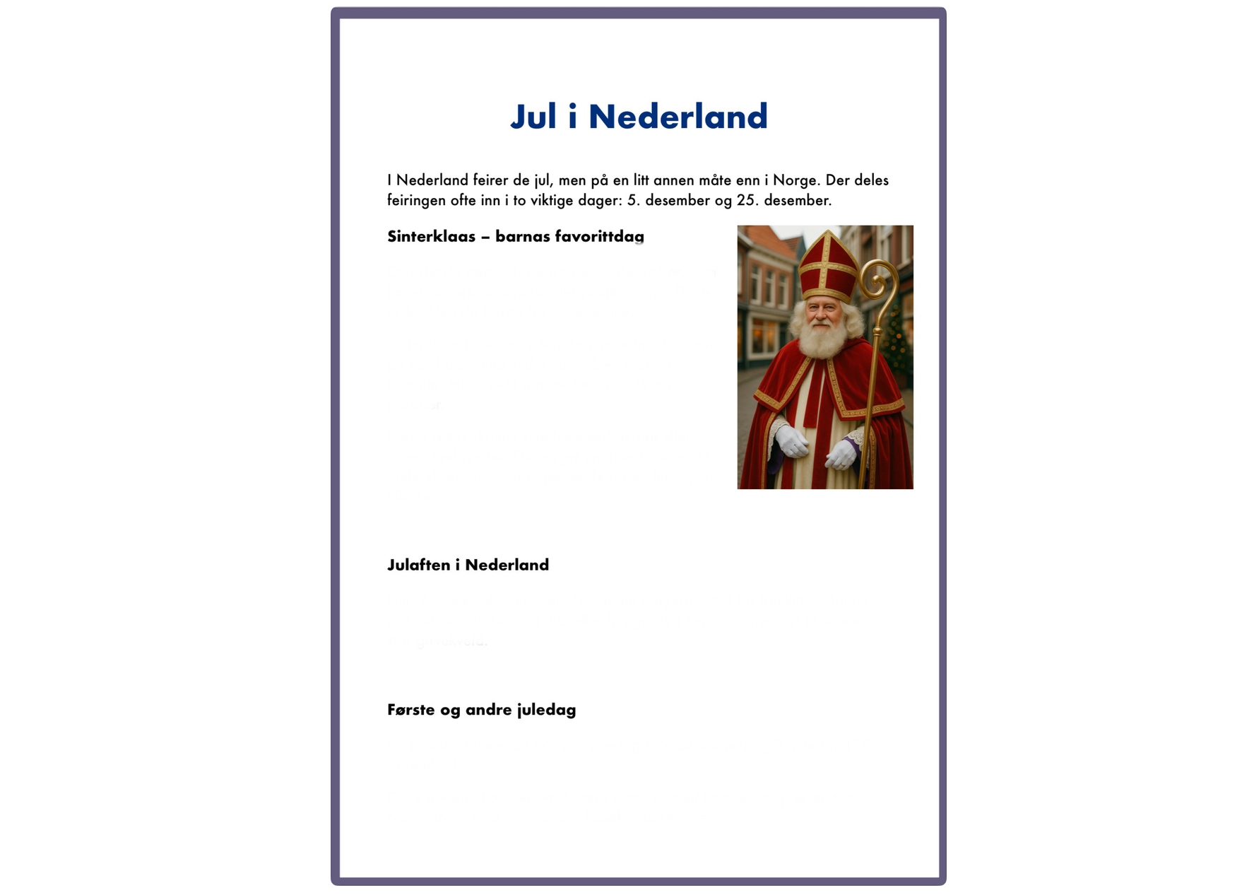 Julefeiring i andre land - Arbeidshefte - Bilde 5