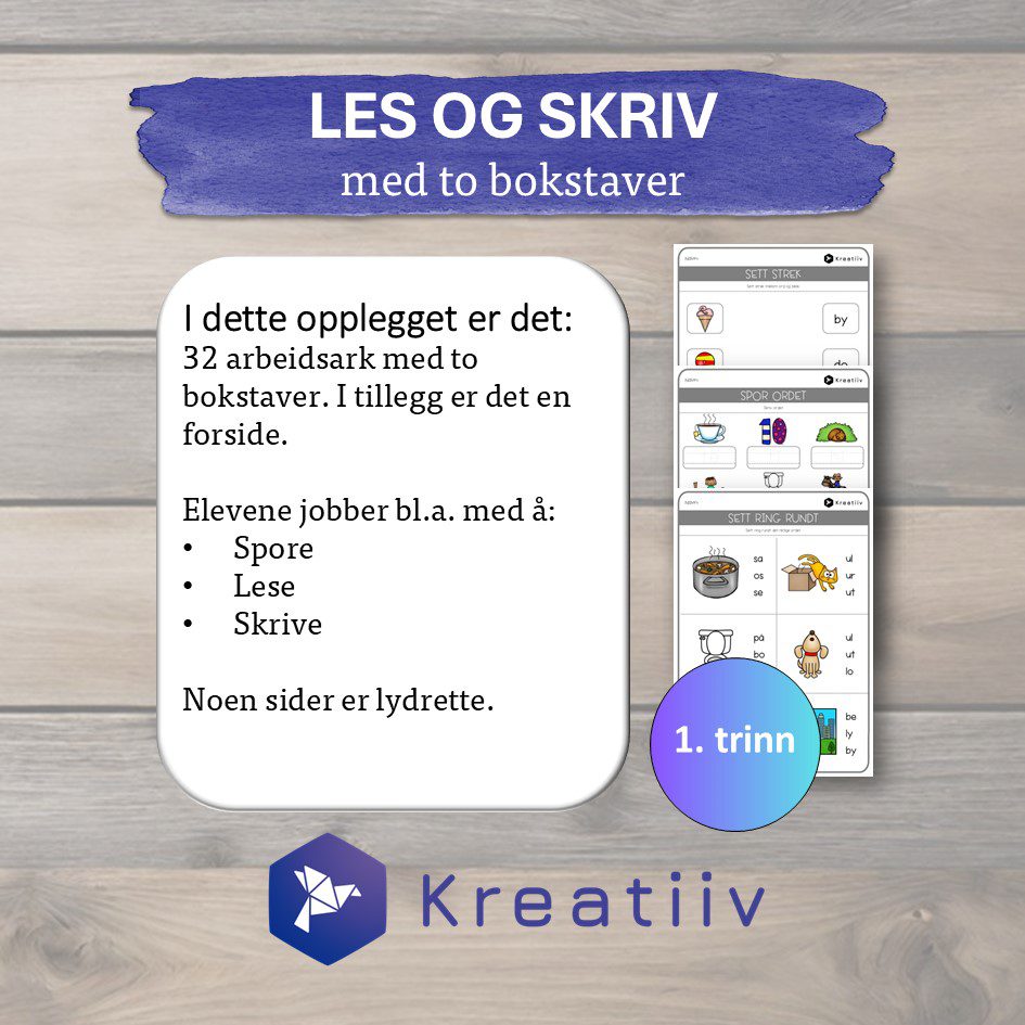 Les og skriv med to bokstaver - Bilde 2