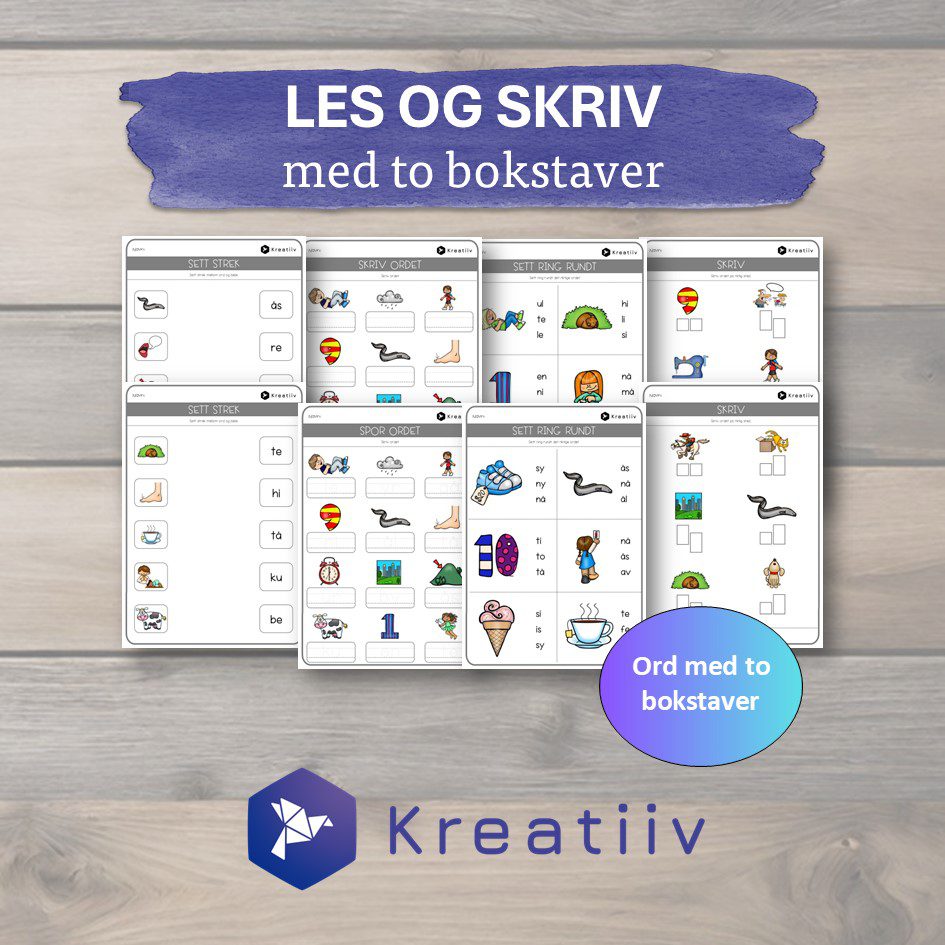 Les og skriv med to bokstaver - Bilde 3