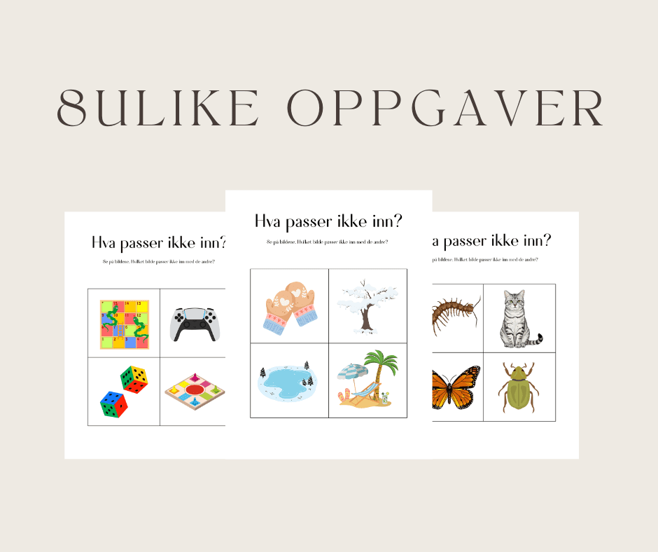 Hva passer ikke inn? (8 oppgaver) - Bilde 2