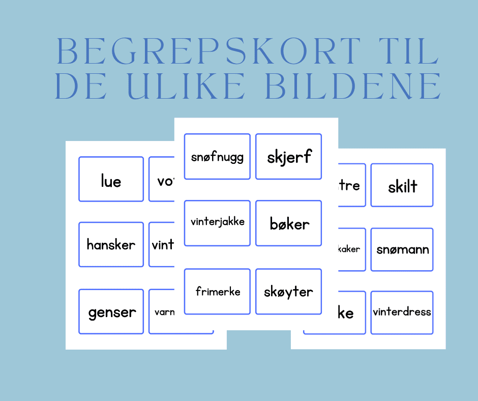 Begrepsspill med vintertema - Bilde 2