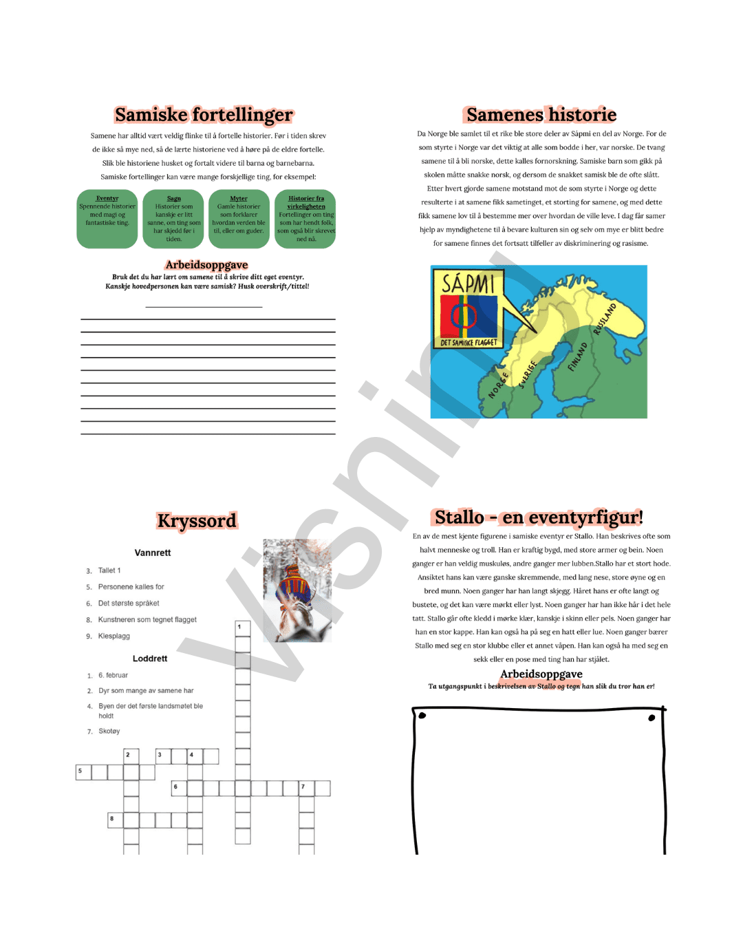 Arbeidshefte - samene - Bilde 2