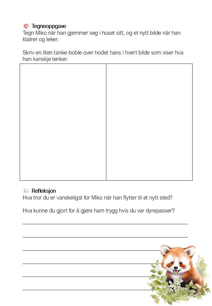 Dyr i dyrehage - arbeidshefte - Bilde 8