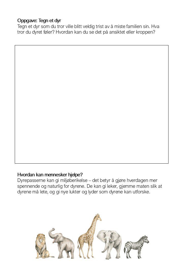 Dyr i dyrehage - arbeidshefte - Bilde 4