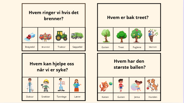 Spørsmålskort - hva, hvem, hvor - Bilde 2