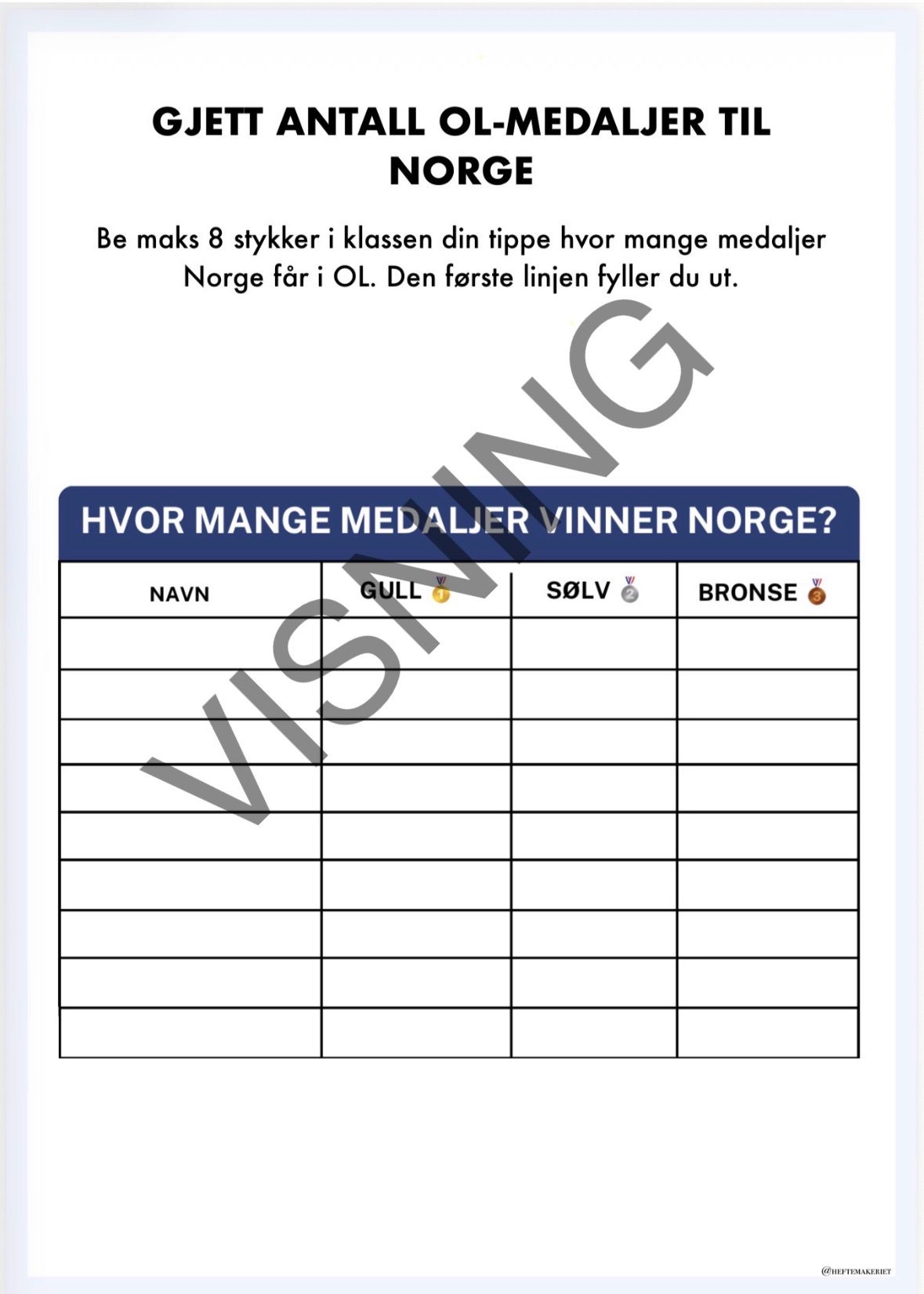Vinter-OL Arbeidshefte - Bilde 6
