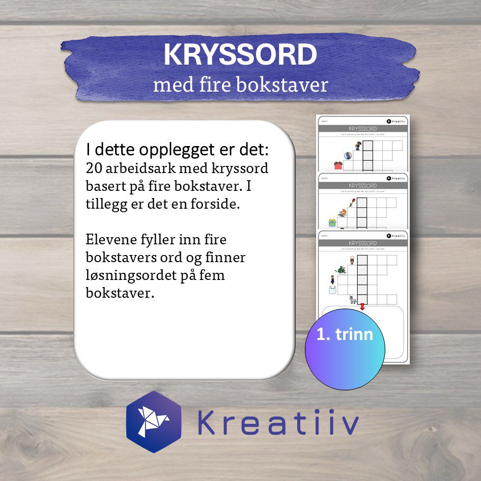 Kryssord - Fire bokstaver - Bilde 2