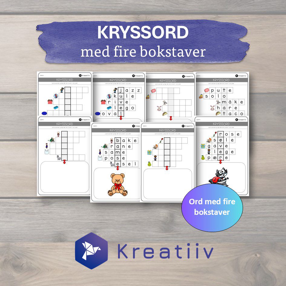 Kryssord - Fire bokstaver - Bilde 3