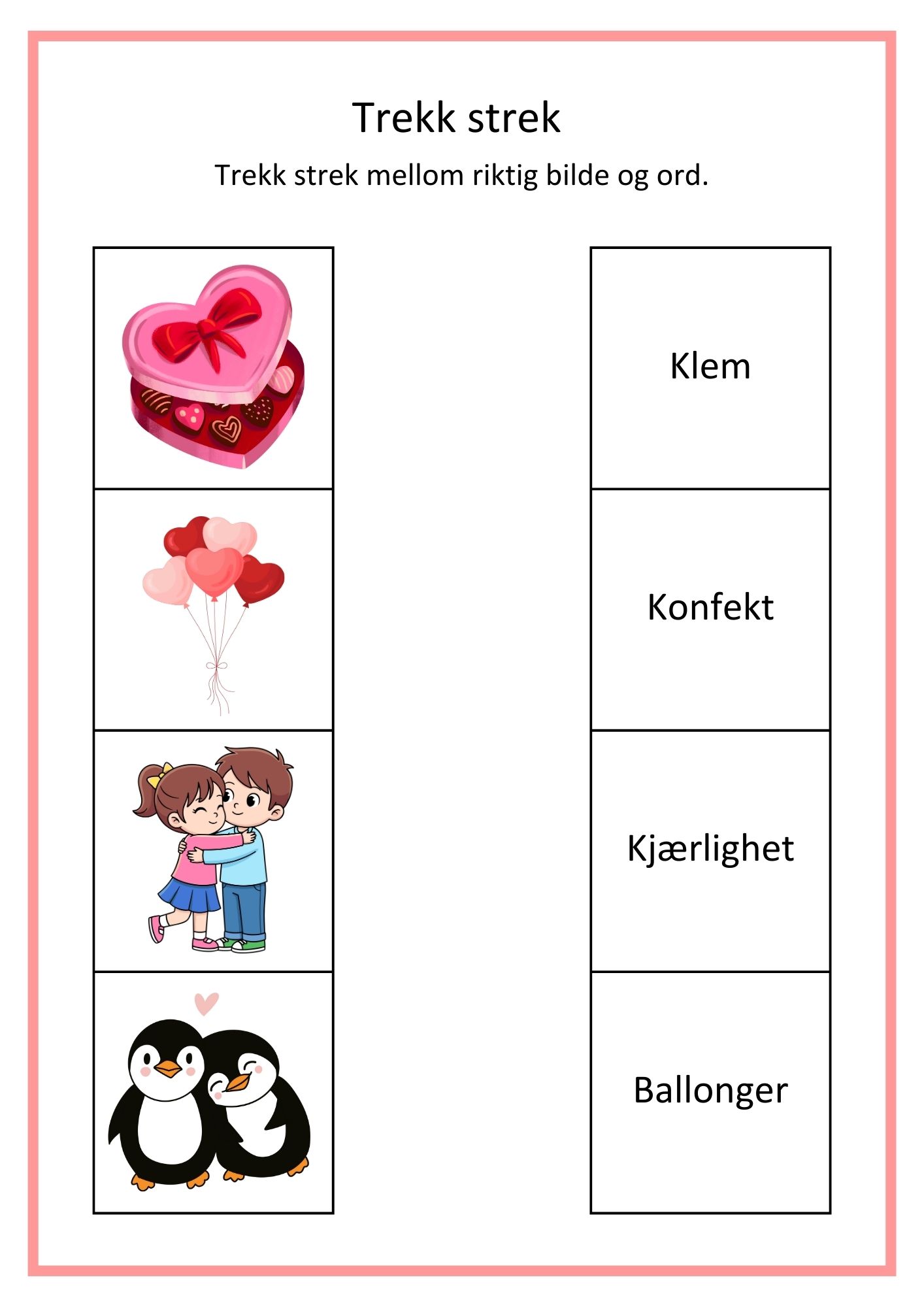 Valentinsdagen - arbeidshefte med enkle oppgaver - Bilde 13