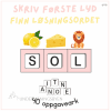 Skriv første bokstavlyd - finn løsningsordet