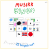 Musikkbingo: flagg, farger og tall (bilder)