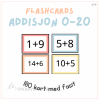 Flashcards: addisjon 0-20 + rutenett