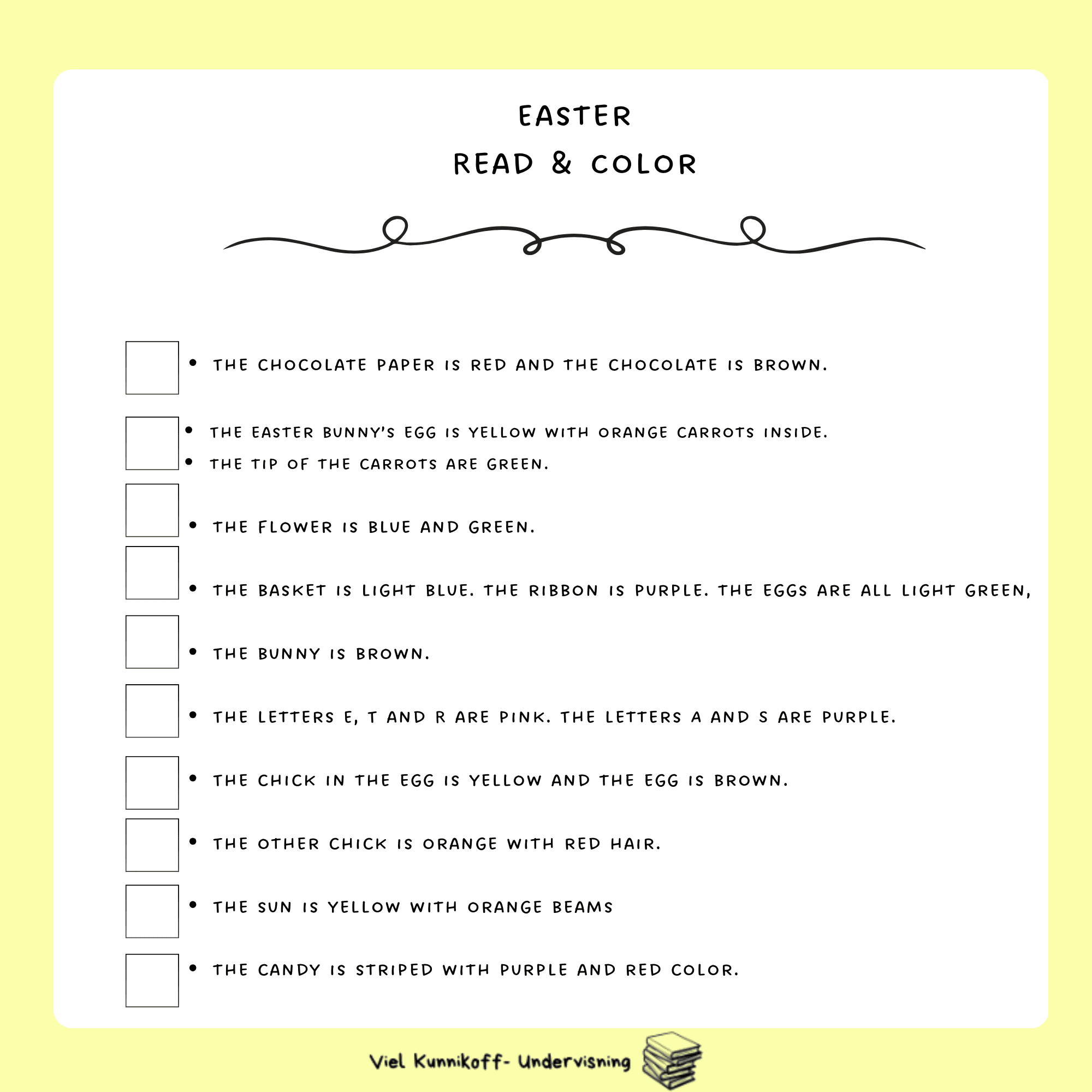 Easter - Read and color - Bilde 2